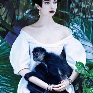 Celine White Cotton Dress